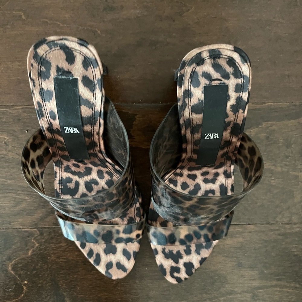 Zara Leopard Print Mules - image 5
